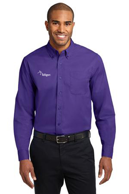 Long Sleeve Easy Care Shirt Purple